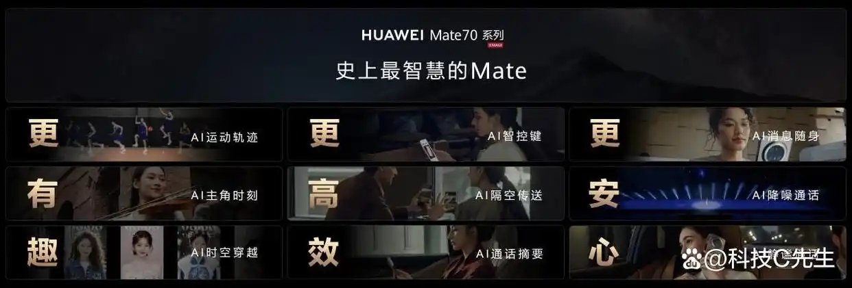 华为Mate 70系列震撼登场：解锁九大AI创新功能，引领手机AI新潮流